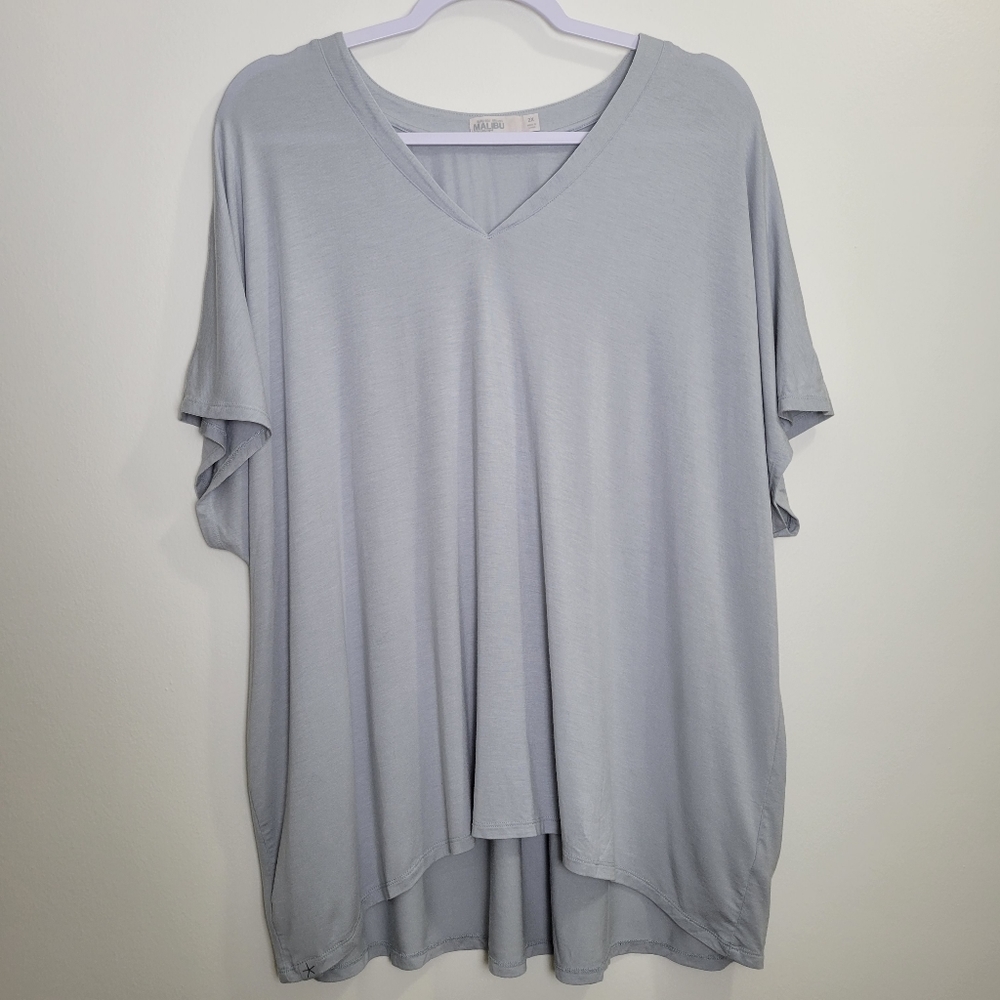 Barefoot Dreams Malibu Collection Modal Blend Cozy Top Tee Size 2X